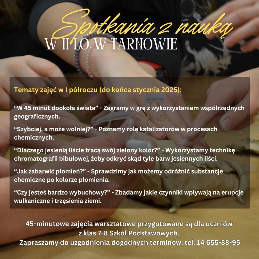 Plakat "Spotkań z nauką"